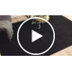 Modern mosható szőnyeg LINDO fekete, csúszásgátló, bozontos